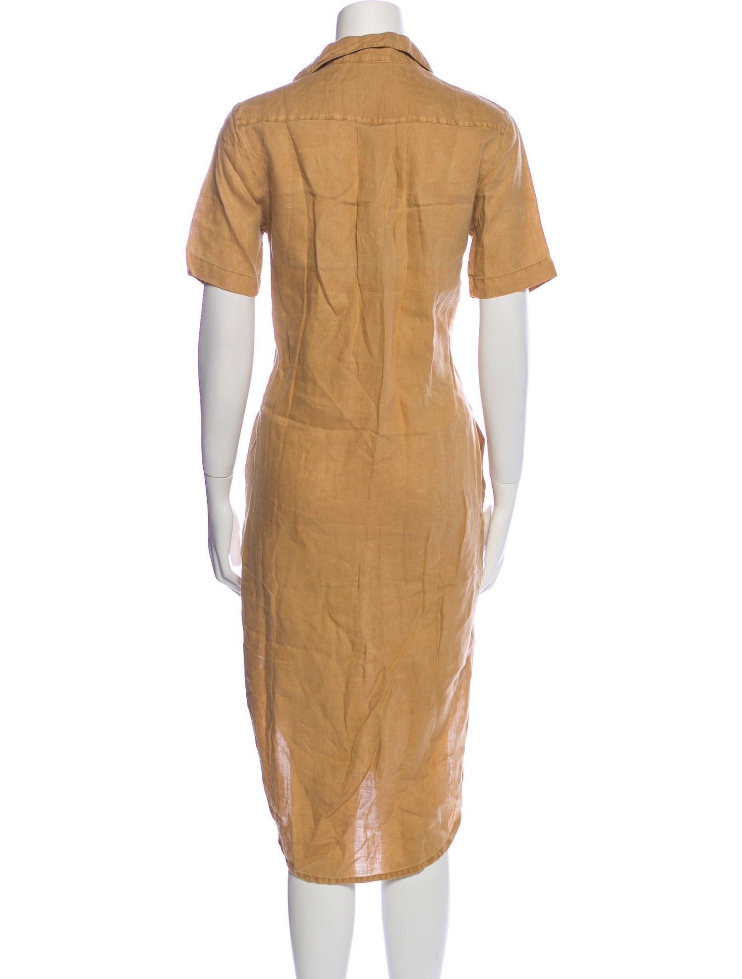 James Perse Linen Midi Length Dress